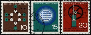 GERMANY 1964 SCIENTIFIC ANNIVs'(1st SERIES) USED (VFU) P.14 SG1345-7 SUPERB