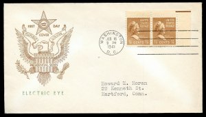 U.S. Scott 805 (2) Electric Eye FDC Post Marked in Washington, DC