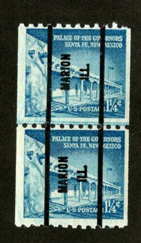 US Stamps # 1054A VF OG NH PRE-CANCEL LARGE HOLES