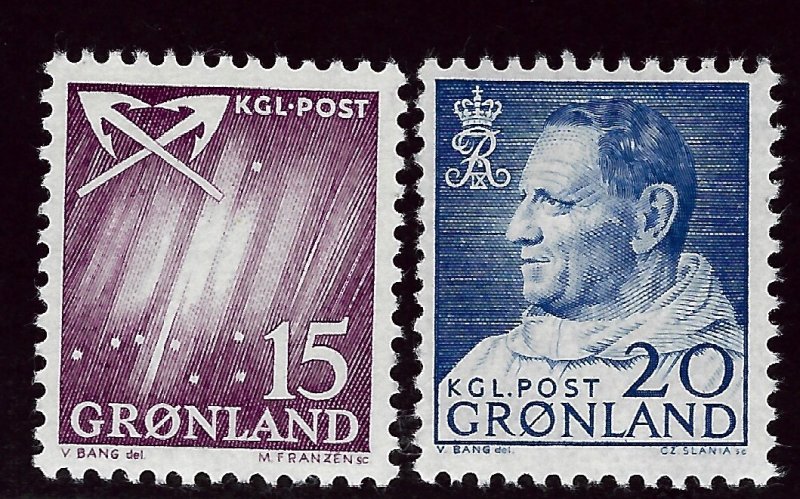 Greenland #52-53 Mint F-VF. Popular Country!