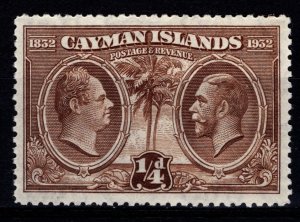 Cayman Islands 1932 Cent. of Assembly of Justices & Vestry, ¼d [Unused]