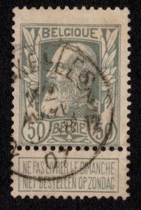 Belgium Scott 89 Used.