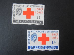 Falkland Islands 1963 Sc 147-148 set MH