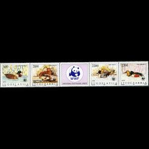 YUGOSLAVIA 1989 - Scott# 1951 WWF-Ducks Set of 4 NH