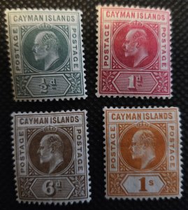 Cayman Island 1905 #8-12 Edward VII M SCV $90.00