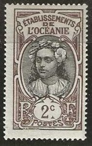French Polynesia  22, mint, hinged.  1913. (F315)