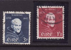 Ireland-Sc#163-4-used set-Father Luke Wadding-1957-