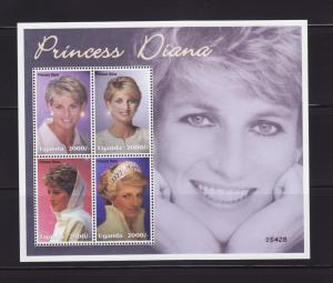 Uganda 1788-1789 Set MNH Princess Duana, 2 Scans