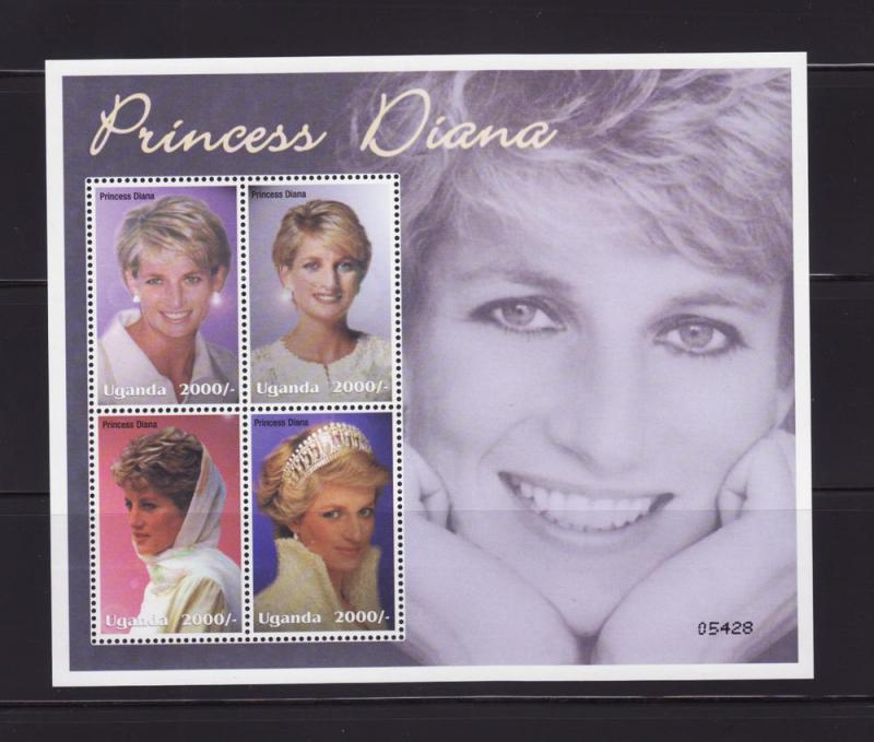 Uganda 1788-1789 Set MNH Princess Duana, 2 Scans