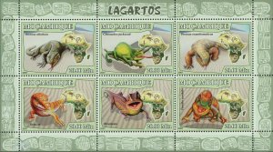 Lizards Chamaeleo Jacksonii Brookesia Varanus Niloticus S/S MNH #2991-2996