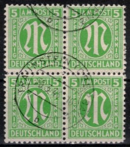 Germany - Allied Occupation - AMG - Scott 3N4 Block