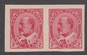 Canada #90A Mint Imperf Pair
