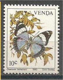 VENDA, 1980, MNH 10c, Butterflies, Scott 37