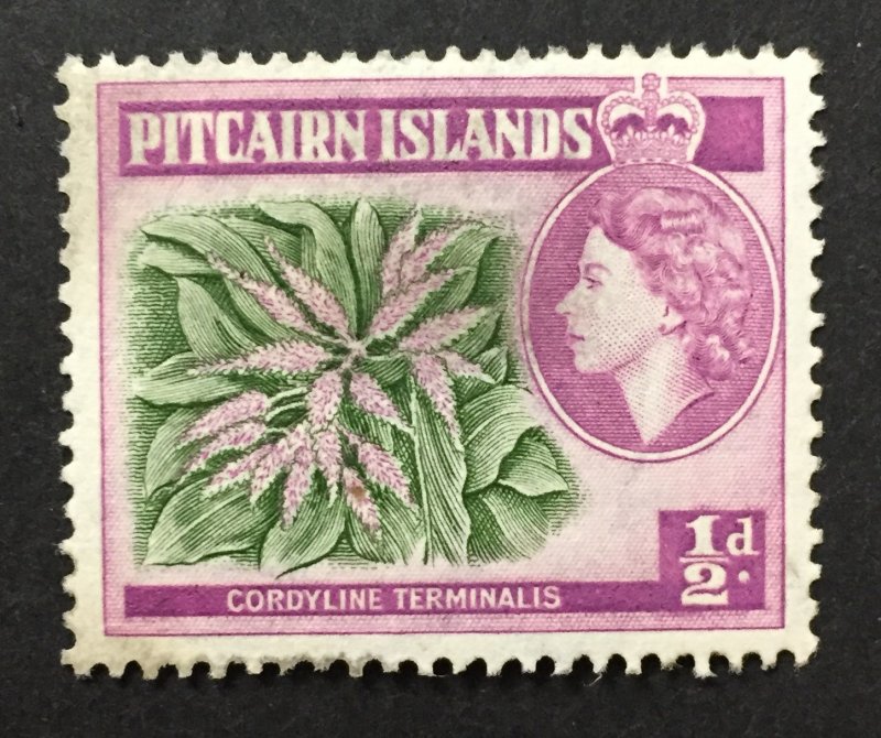 Pitcairn Islands 1957 #20, Plant, Used.