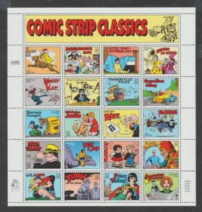 U.S. Scott #3000 Comic Strip Classics Stamps - Mint NH Sheet - UL Plate