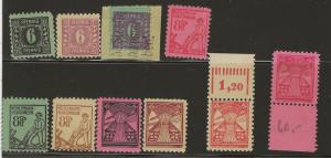 Germany 12N1//////12N12 Mint Hinged and used (N1,2,7,9,11 & 12=MNH)