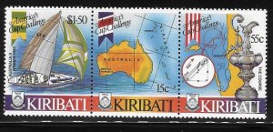 Kiribati 1986 America's cup strip Sc 484 MNH B107