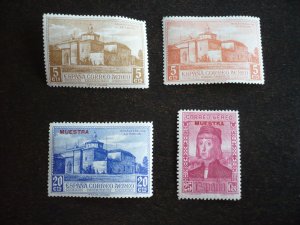 Stamps - Spain - Scott# C32,C35,C36,C43 - Mint Hinged Part Set of 4 Stamps