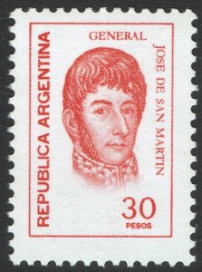 Argentina #1098  MNH - 30p General San Martin (1977)