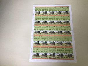 Nevis Winston Churchill  Locomotive Railway Train MNH full  stamps sheet 49609