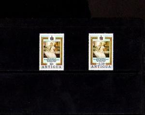 ANTIGUA - 1980 - QUEEN MOTHER - 80th BIRTHDAY - 2 X - MINT - MNH - SET!