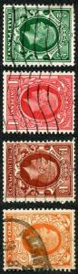 SG439a/42b KGV Photogravure Wmk Sideways Set of 4 Fine Used