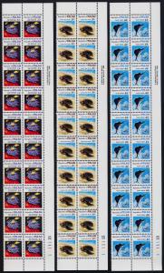 Palau 75-81 Plate Blocks of 20 MNH Fish, Coral, Shells, Turtle