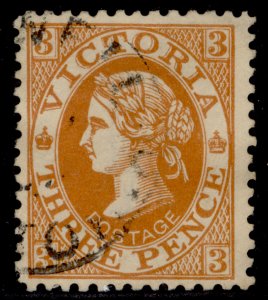 AUSTRALIA - Victoria EDVII SG420, 3d orange-brown, FINE USED.