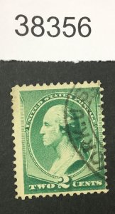 MOMEN: US STAMPS   #213 USED LOT #38356