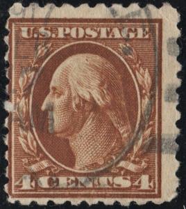 SC#427 4¢ Washington Single (1914) Used