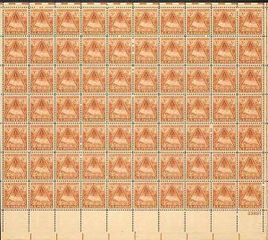 US  #976 FORT BLISS, TEXAS ROCKET  SHEET OF 70