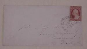 US COVER #25 cat.$140.00 PITTSBURGH 1859