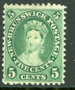 Canada 1860 New Brunswick 5¢ Queen Victoria Scott #8 Mint F234 ⭐⭐⭐⭐⭐⭐