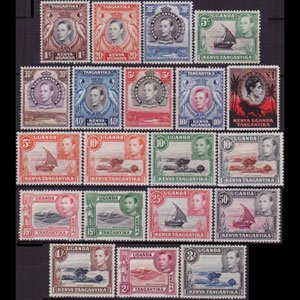 KENYA UGANDA TANGANK 1938 - Scott# 66-85 Views Set of 20 LH