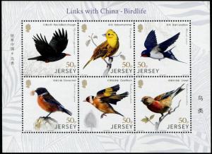 HERRICKSTAMP NEW ISSUES JERSEY Birds Souvenir Sheet II