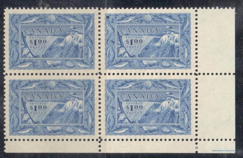 Canada #302 XF NH LR Corner Block - Fishing Resources C$300.00