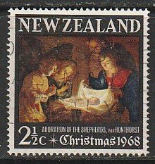 1968 New Zealand - Sc 414 - used VF - single - Christmas