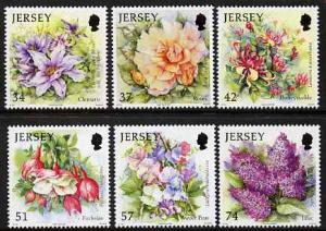 Jersey 2007 Summer Flowers set of 6 unmounted mint, SG 13...