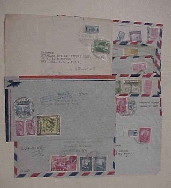 COLOMBIA  14 DIFF. TAQUILLA COVERS #1/9 MOSTLY TO USA