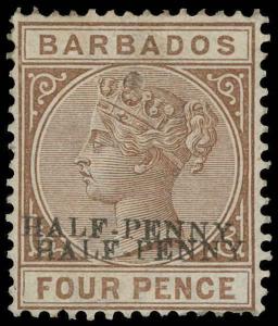 Barbados Scott 69b Gibbons 104b Variety Mint Stamp