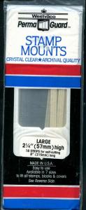 Perma Guard Stamp Mounts Clear Crystal: Large 57mm X 215mm 18 Strips New Sealed