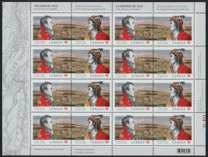 Canada 2555a Sheet MNH The War of 1812, Military