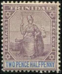Trinidad SC# 79 Britannia 2-1/2p  wmk 2 MH
