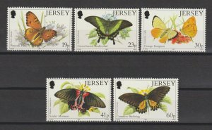 JERSEY 1995 SG 717/21 + MS 722 MNH