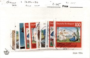 Germany, Postage Stamp, #1686-1690 (2 Ea) Used, 1991 Hans Albers (AK)