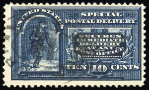 US Stamps # E4 Special Delivery Used F-VF Scott Value $110.00