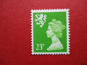 SGS68 GB Scotland Elizabeth II 1989 23p Bright Green 2 Phosphor Bands MNH