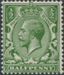 SG353 SPEC N14(-), ½d DEEP bright yellow-green, NH MINT. Cat UNLISTED.