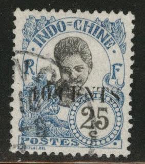 French Indo-China Scott 72, used 1919 overprint