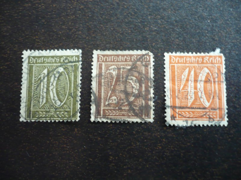 Stamps - Germany - Scott#138,140,142 - Used Part Set of 3 Stamps